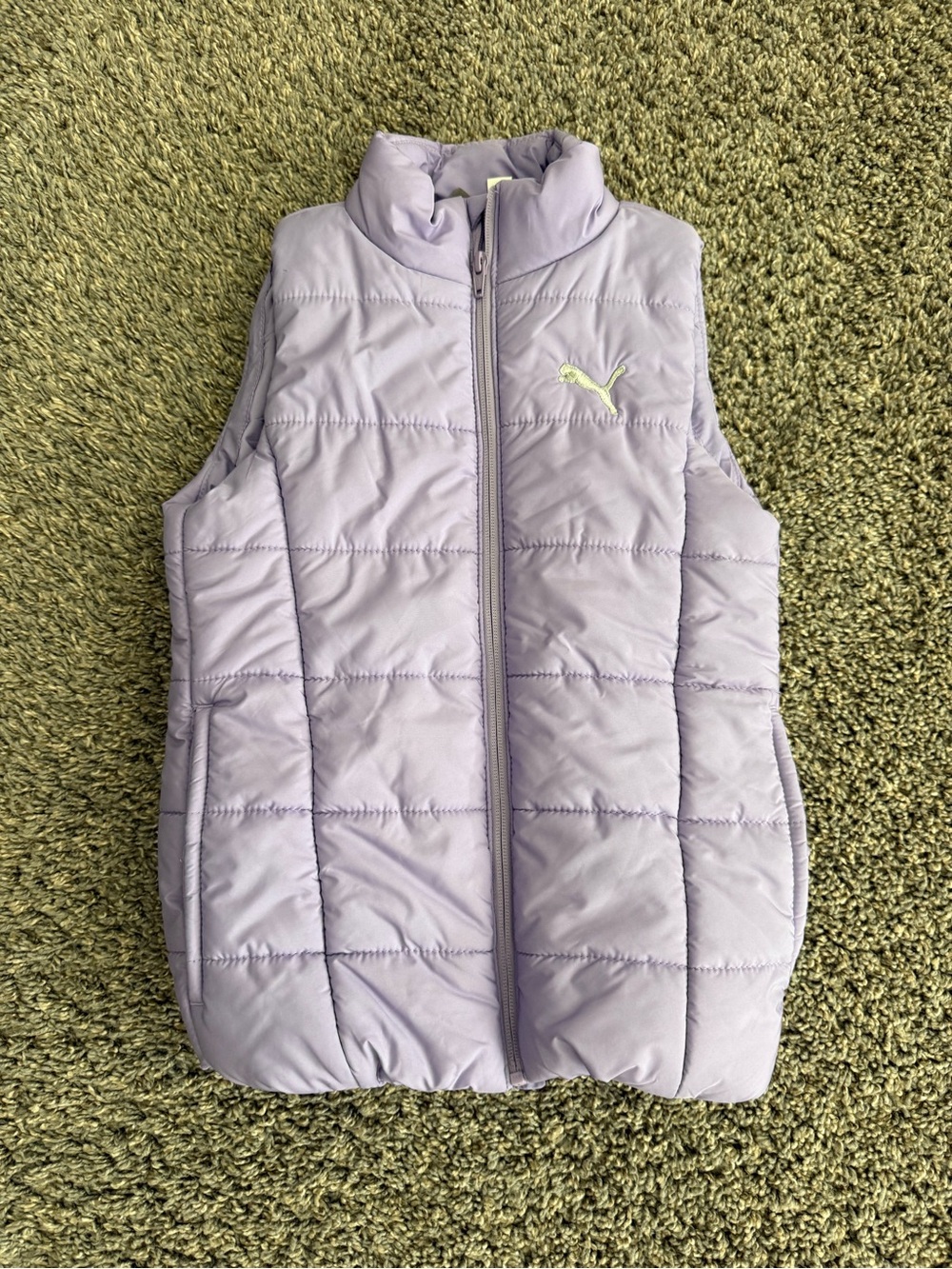 Puma Girls Puffer Vest Lavender size small